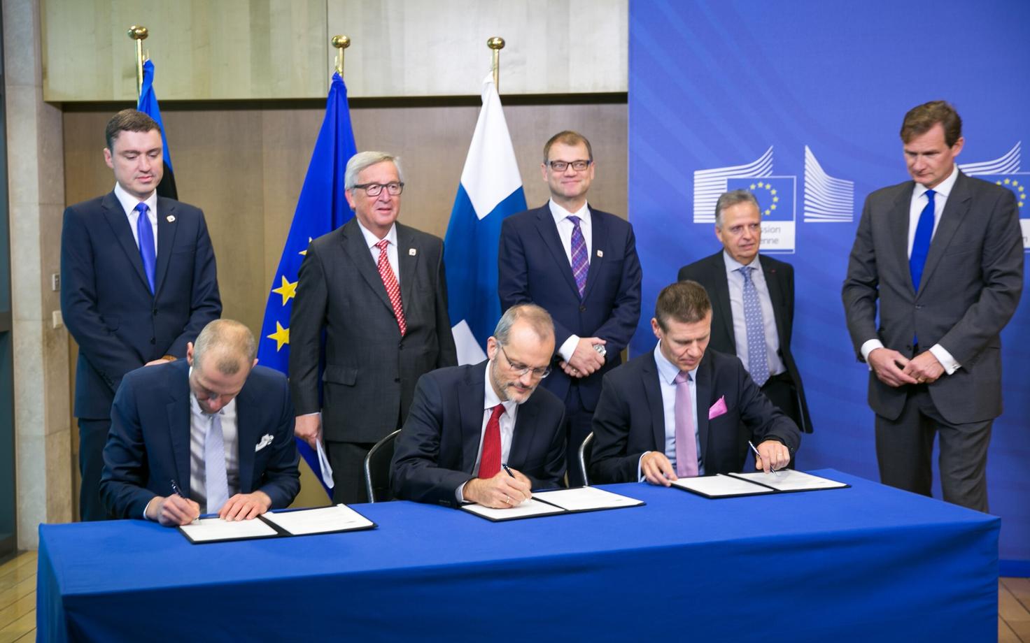 Balticconnectori rahastamislepingiu allkirjastamine.