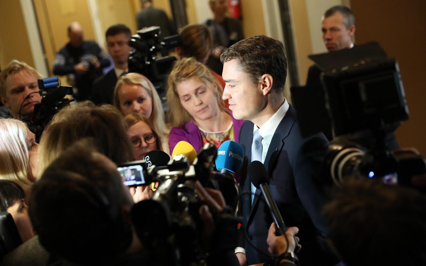 Outgoing prime minister Taavi Rõivas after the no confidence vote, Nov. 9, 2016.