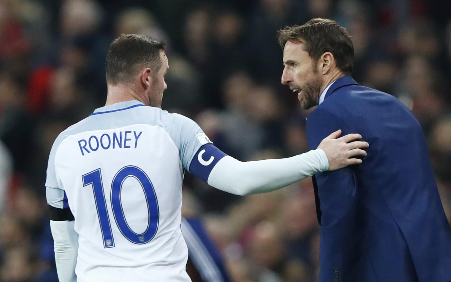 Wayne Rooney (vasakul) ja Gareth Southgate