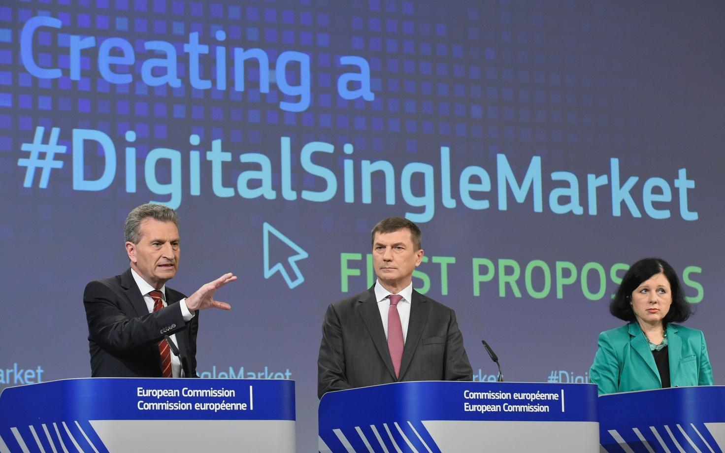 Günther Oettinger ja Andrus Ansip.