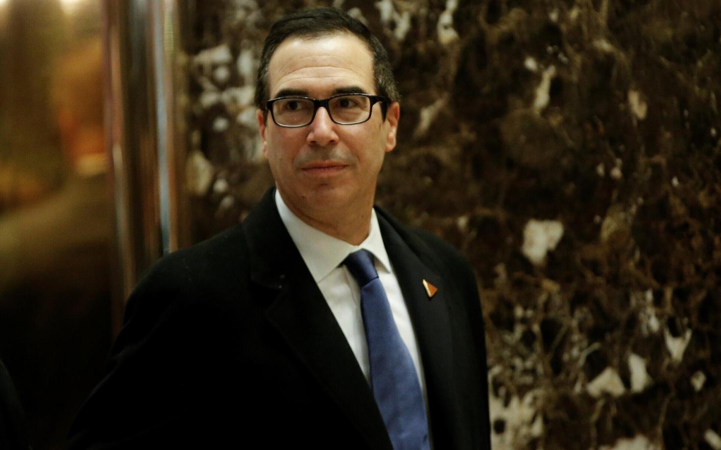 USA järgmine rahandusminister Steven Mnuchin 29. novembril Trump Toweris.