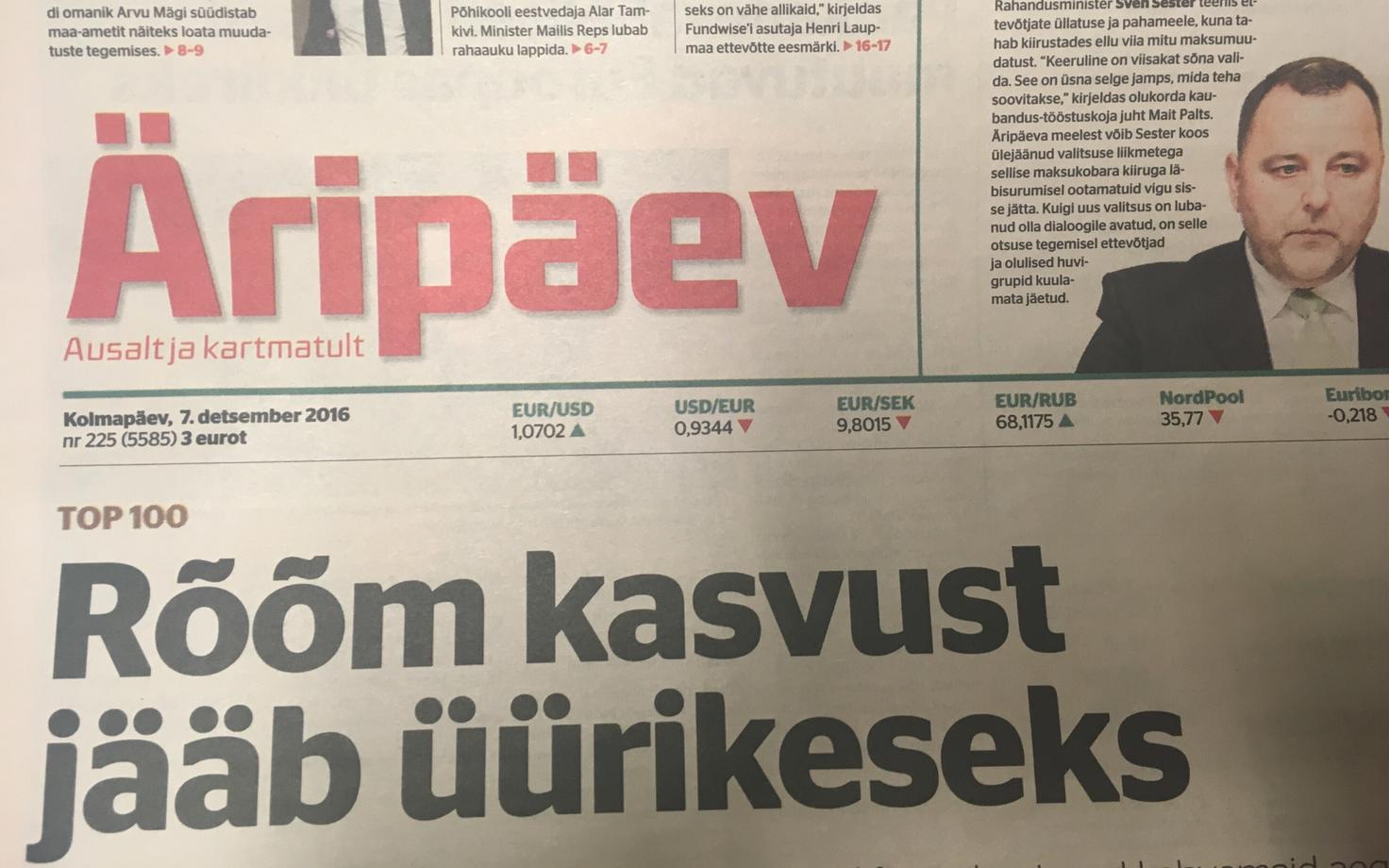 Teiste väljaannete peatoimetajad peavad Äripäeva kommunikatsiooniäri eetiliselt küsitavaks.