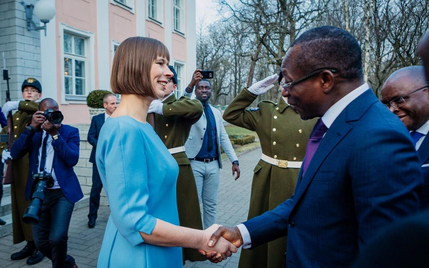 Президент Бенина Патрис Талон в Кадриорге.