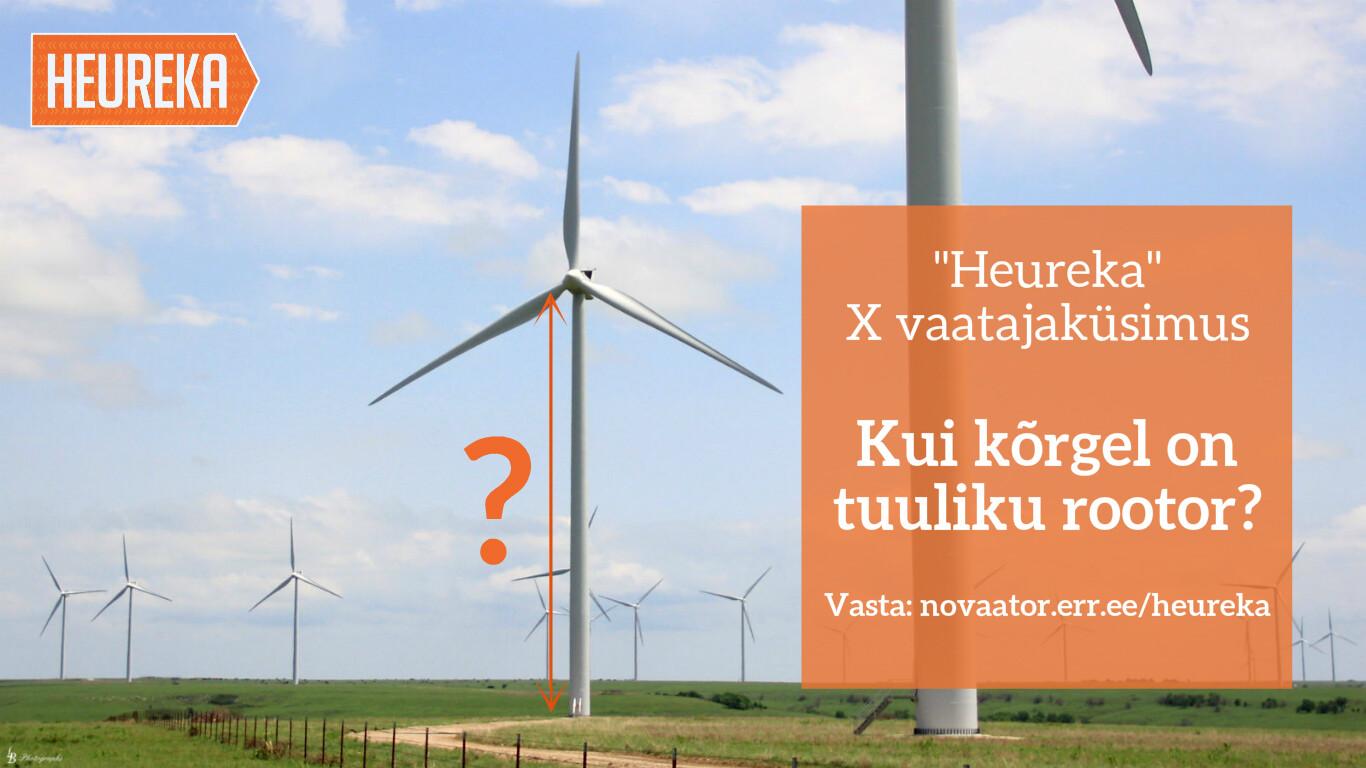 Generaatori rootor on 85 m kõrgusel.