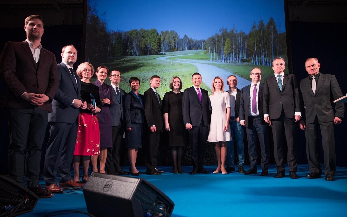 The Reform Party's leadership (Siim Kallas absent), Jan. 7, 2016.