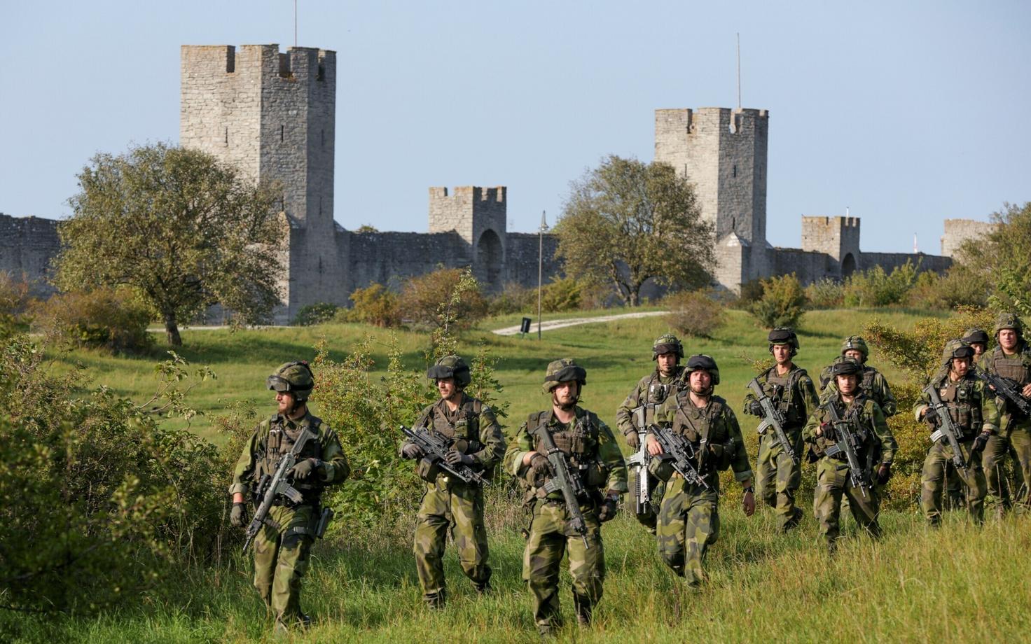 Rootsi sõdurid Gotlandi saarel 2016. aasta septembris.