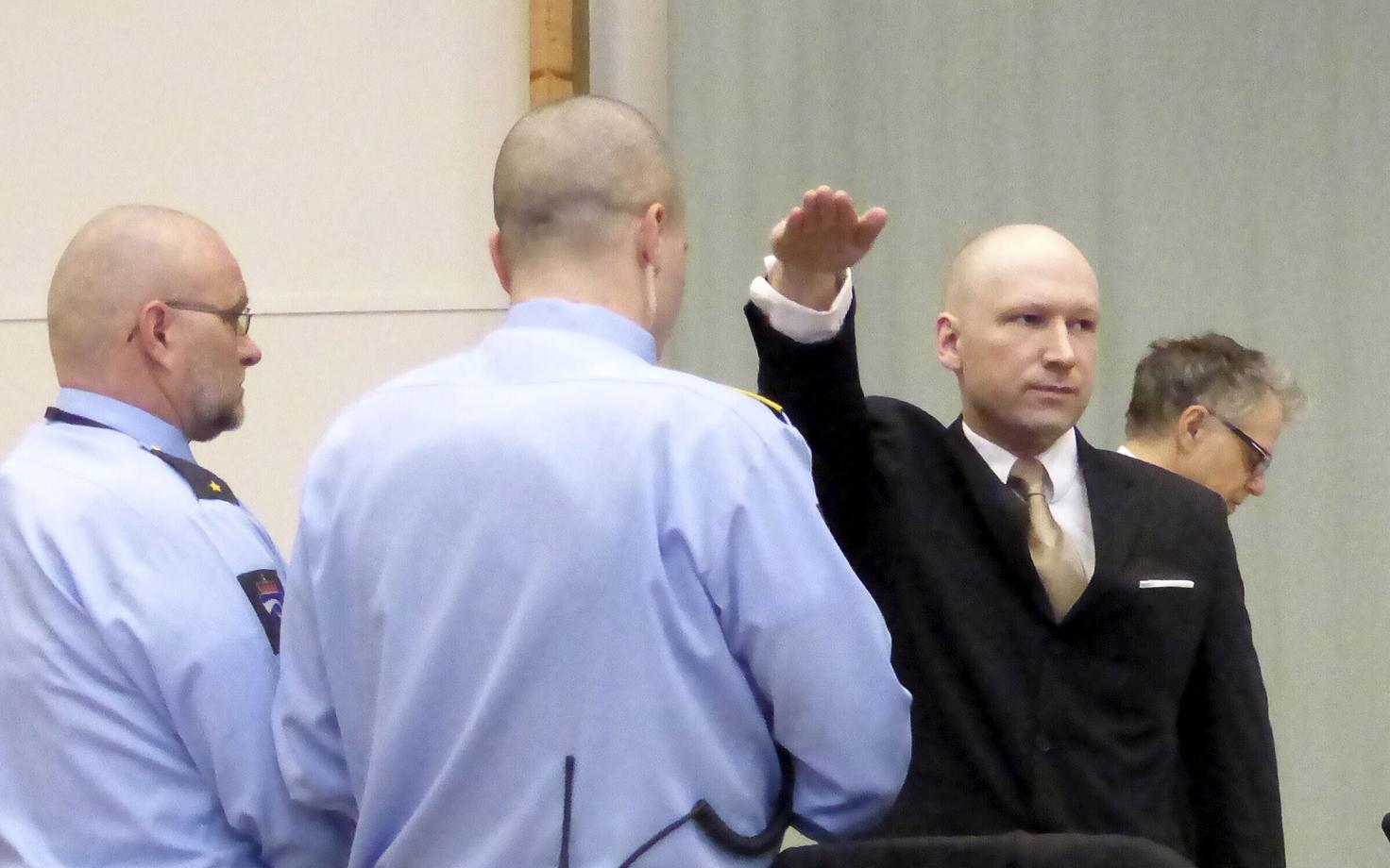 Anders Behring Breivik 15. märtsil kohtus