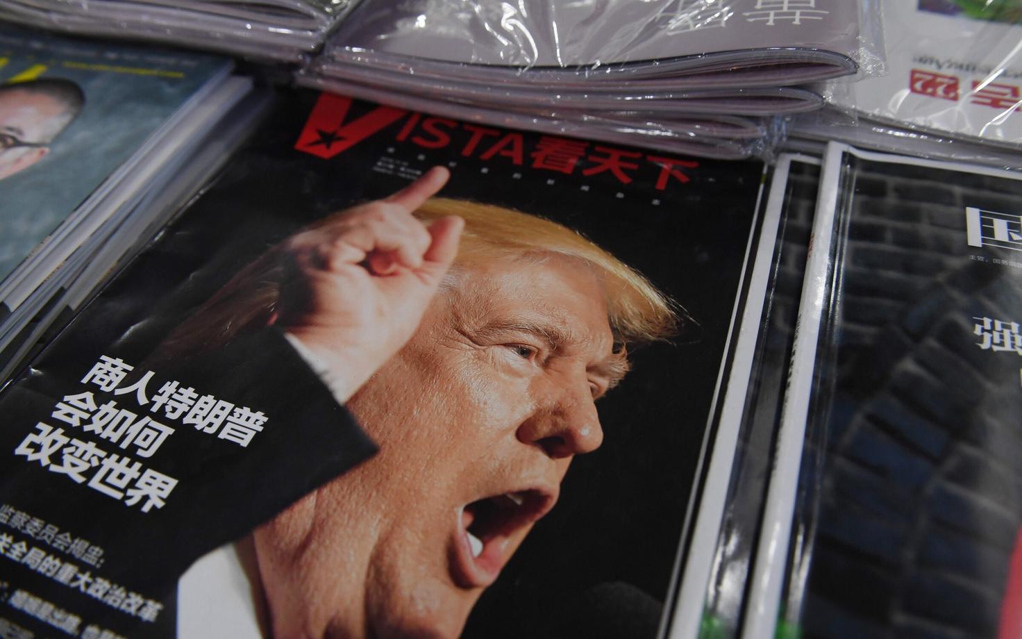 Donald Trump Hiina väljaande esikaanel.