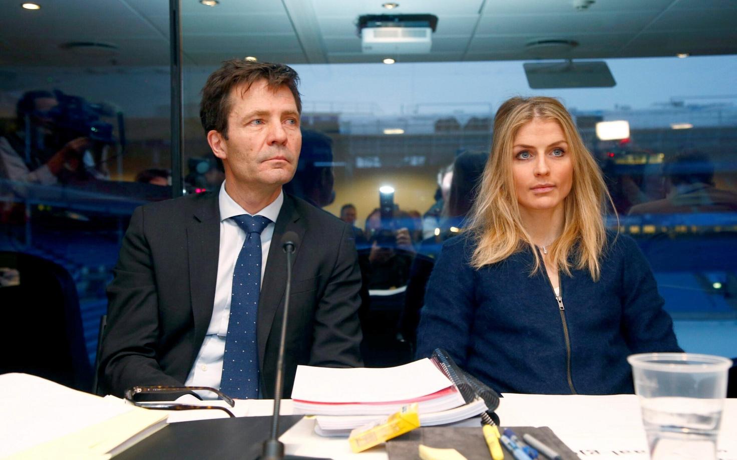 Therese Johaug ja tema advokaat Christian B Hjort