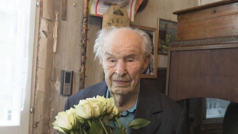 Арвед Тамм знает секрет долголетия - не курить и не злоупотреблять спиртным.