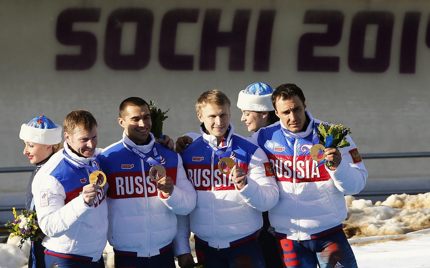 Aleksandr Zubkov (vasakult), Aleksei Negodailo, Dmitri Trunenkov ja Aleksei Vojevoda.