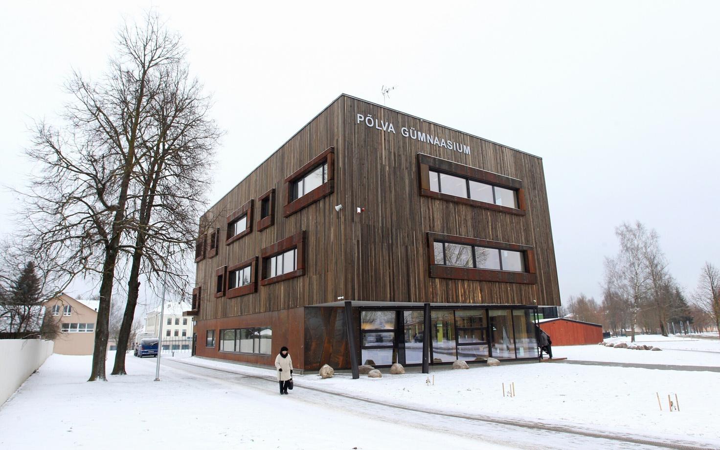 Põlva riigigümnaasiumi hoone.