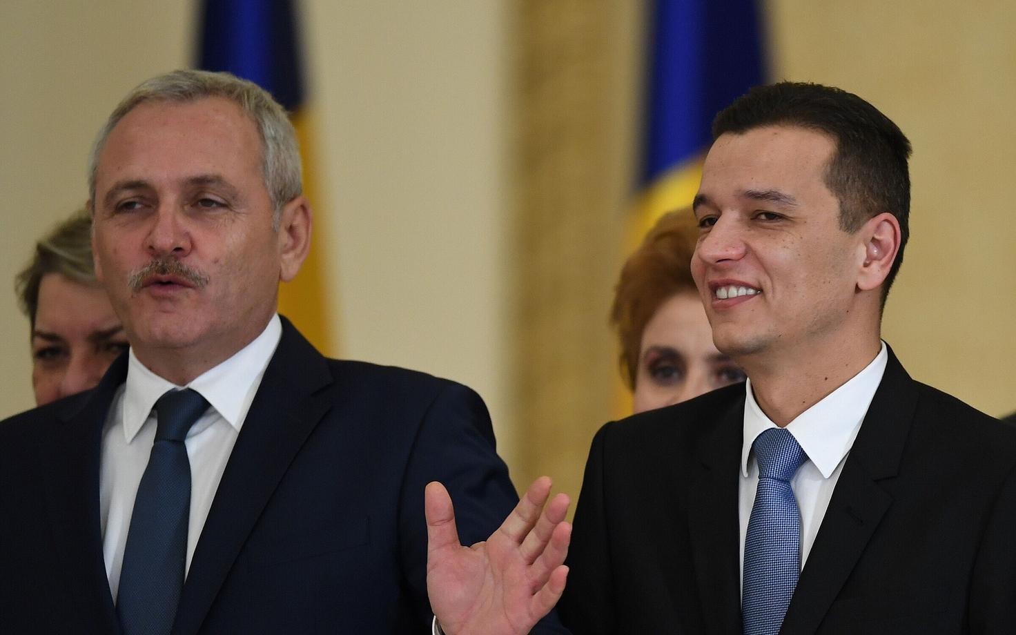 Rumeenia Sotsiaaldemokraatliku partei (PSD) juht Liviu Dragnea ja peaminister Sorin Grindeanu.