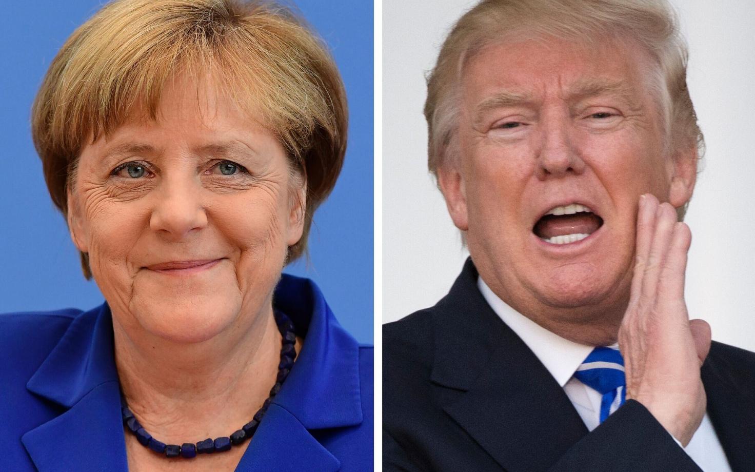 Angela Merkel ja Donald Trump