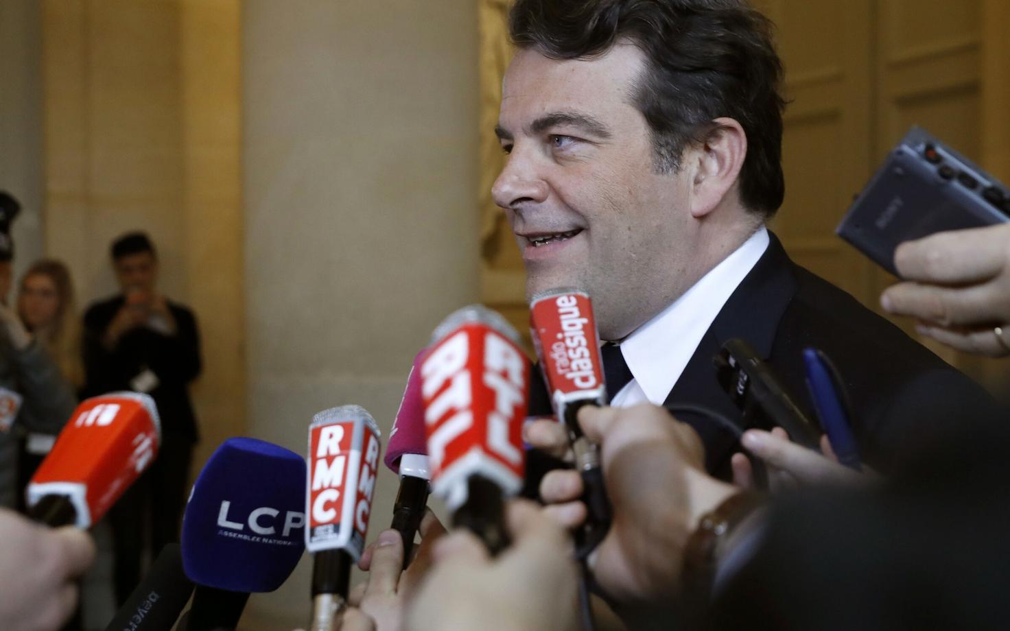 Presidendikandidaadi Francoid Filloni pressiesindaja Thierry Solere.