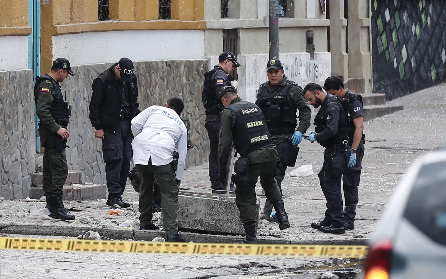 Colombia politsei pommieksperdid.