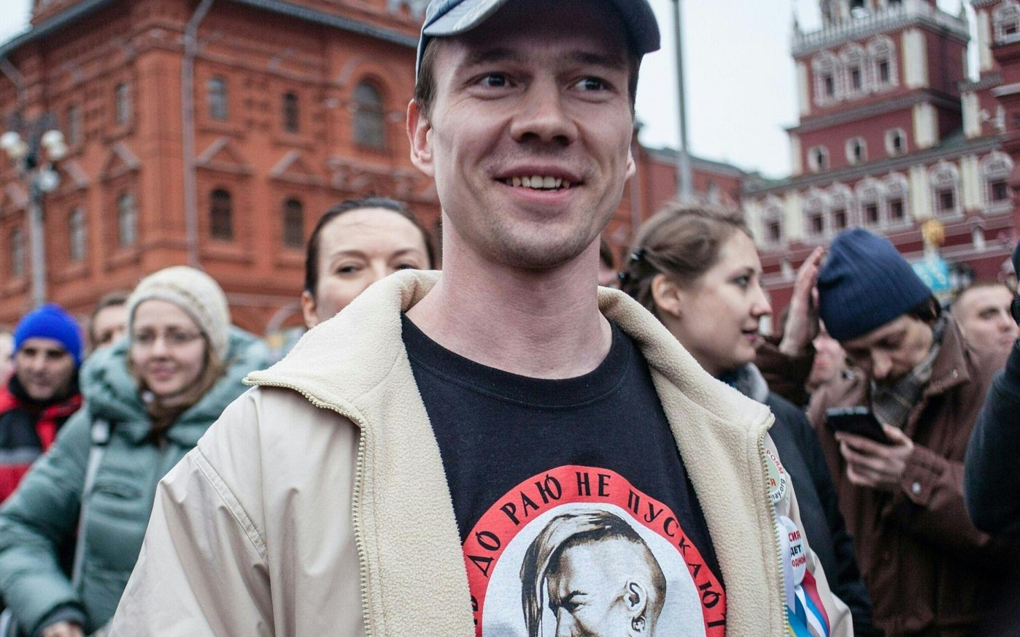 Ильдар Дадин на митинге в 2014 году.