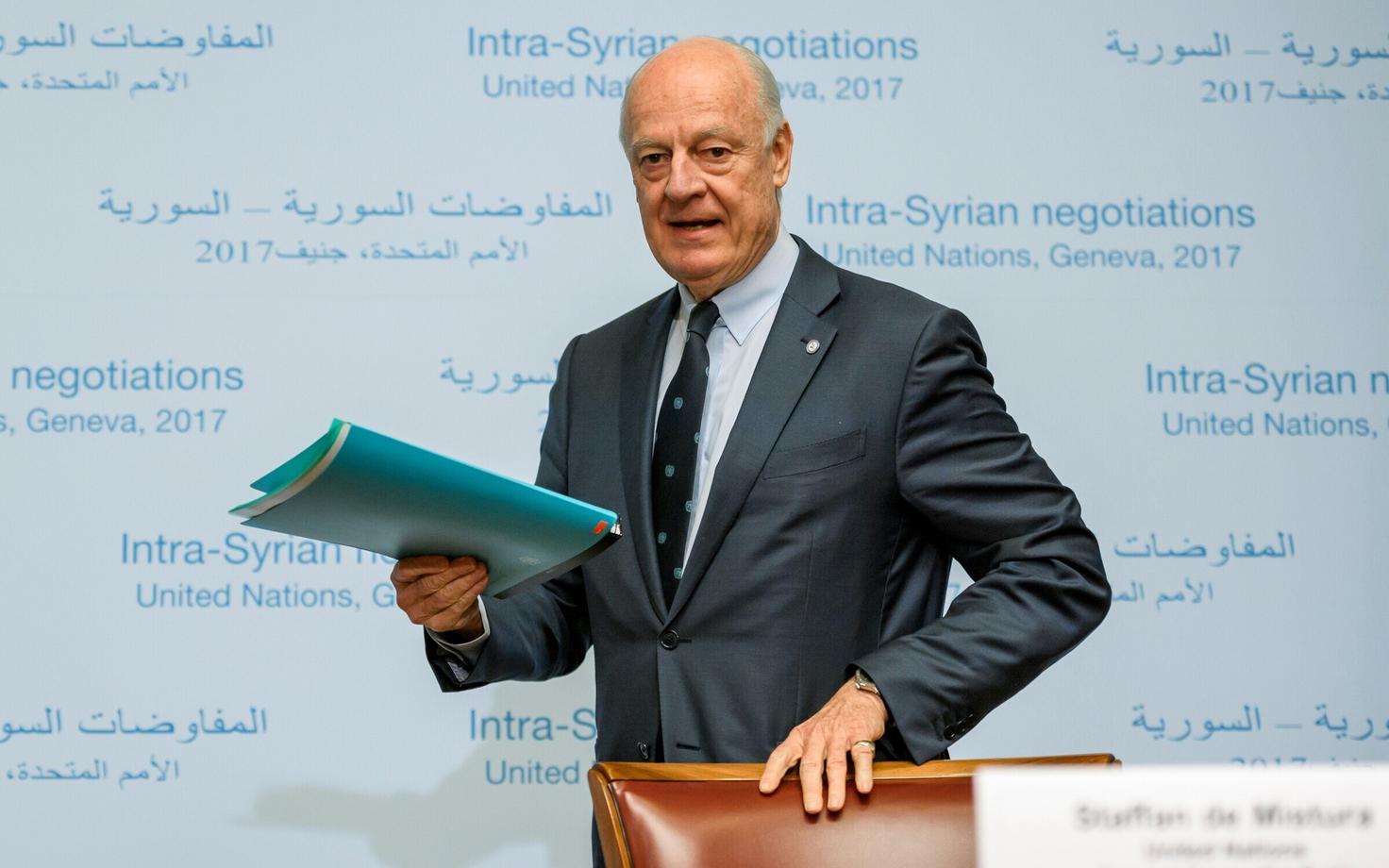 ÜRO Süüria erisaadik Staffan de Mistura.