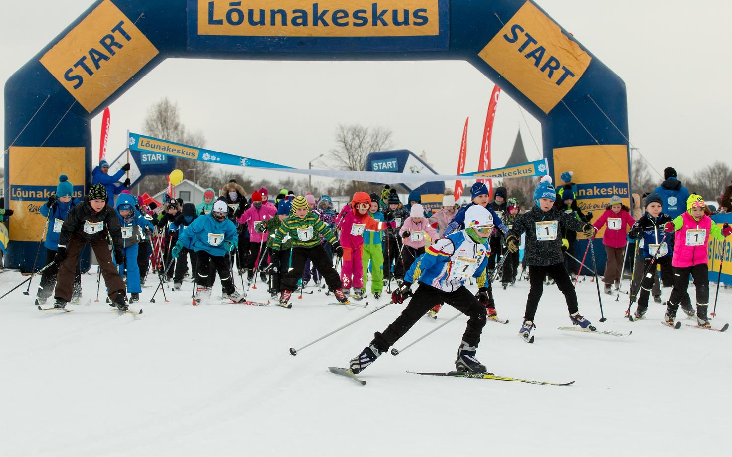 Tartu maratoni lastesõidu start