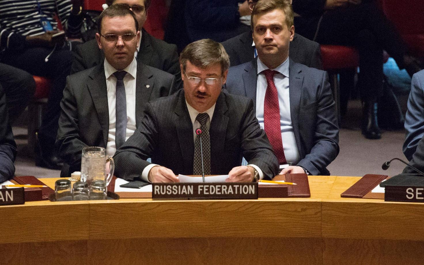 Заместитель постпреда РФ в СБ ООН Петр Ильичев.