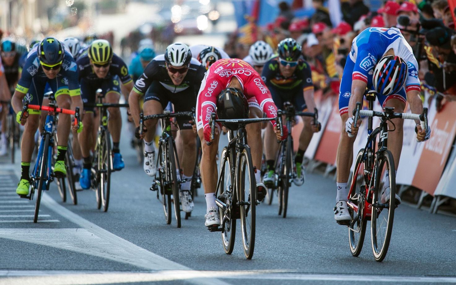 Davide Cimolai (paremal) ja Nacer Bouhanni
