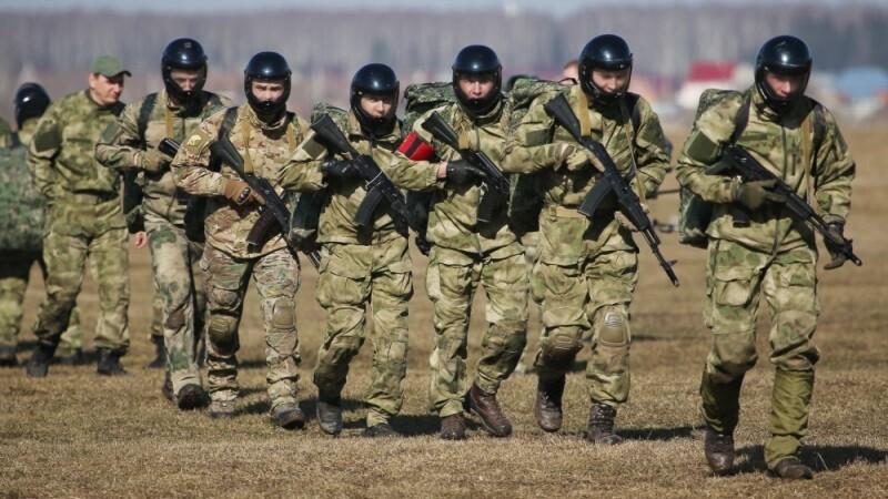 Бойцы Росгвардии на учениях.