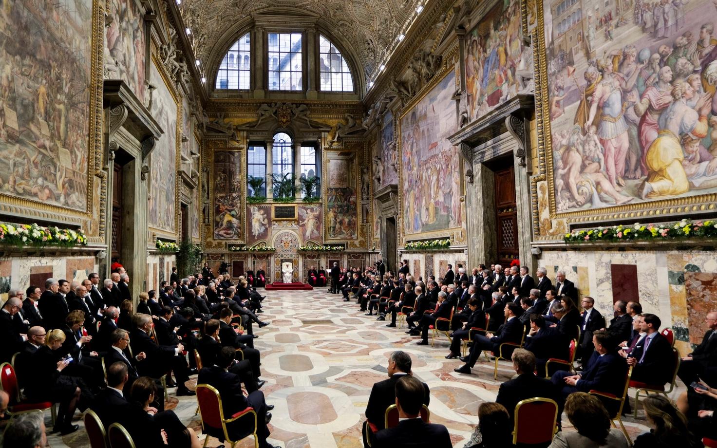 Paavst Franciscuse ja EL-i liidrite kohtumine.