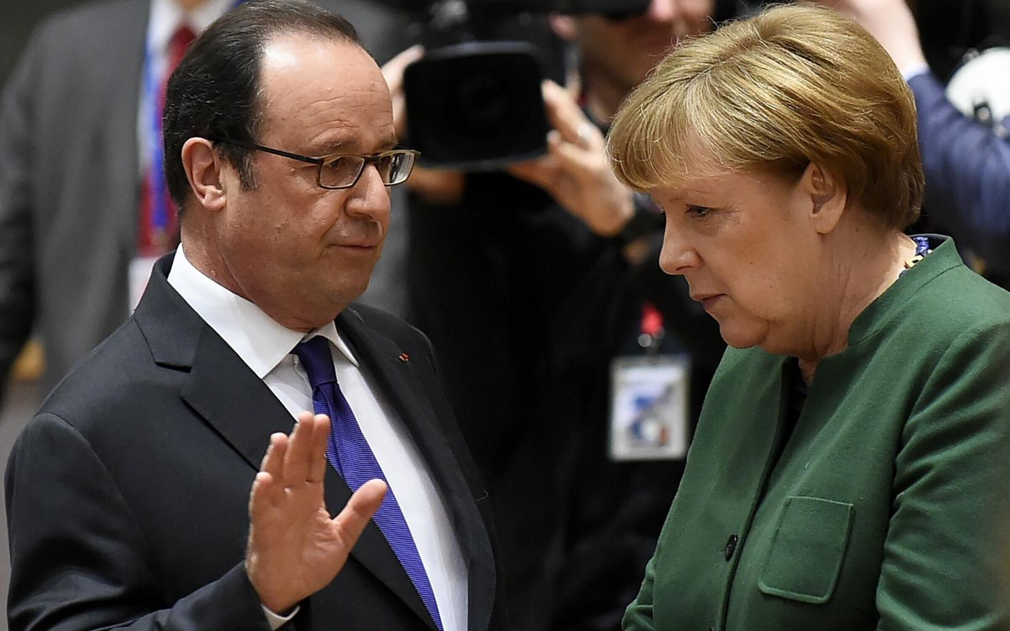 Angela Merkel ja Francois Hollande.