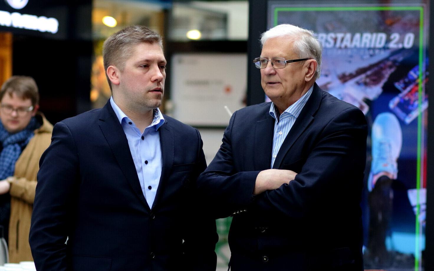 Eesti korvpalli meistriliiga pressikonverents / Keio Kuhi ja Jaak Salumets