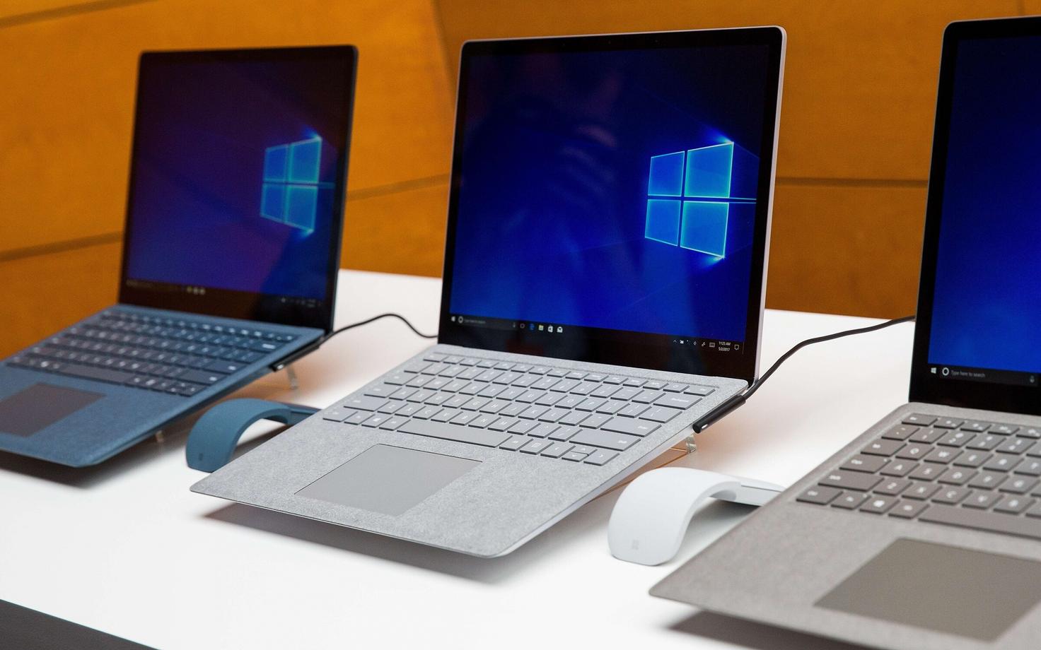 Новые ноутбуки Microsoft с Windows 10S.