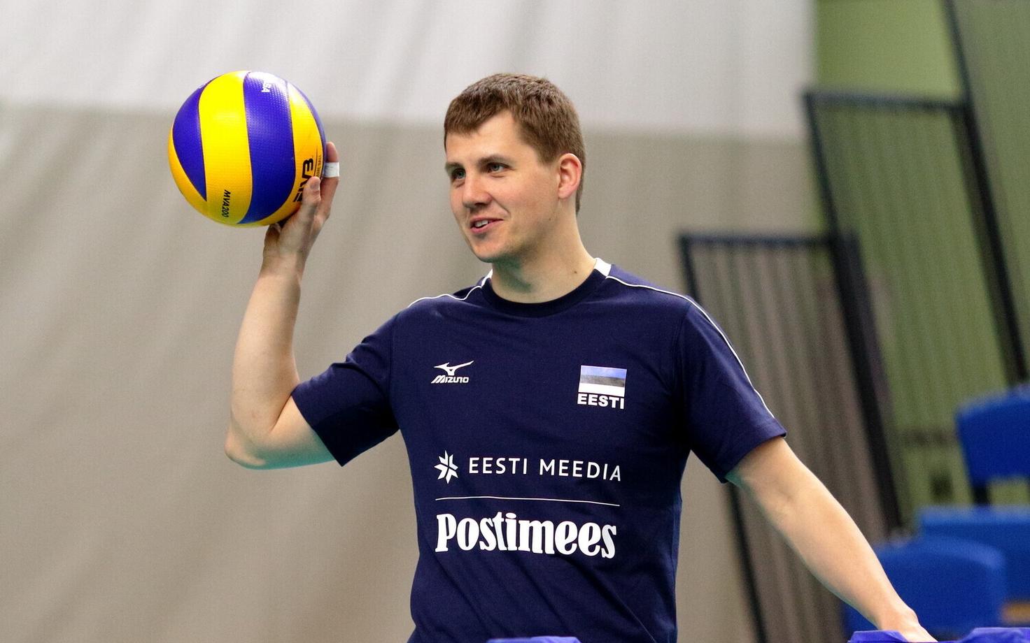 Eesti võrkpallikoondise treening / Rainer Vassiljev