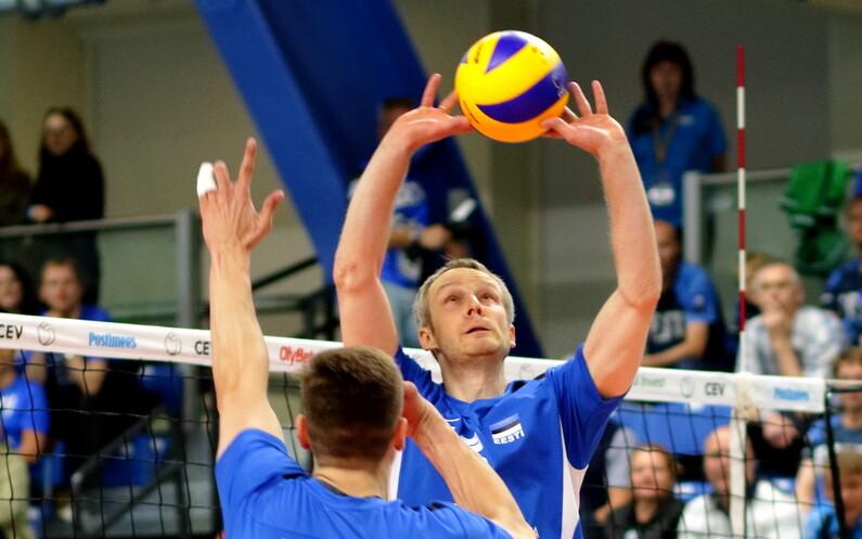 Võrkpalli MM-valikmäng Eesti - Rumeenia / Kert Toobal