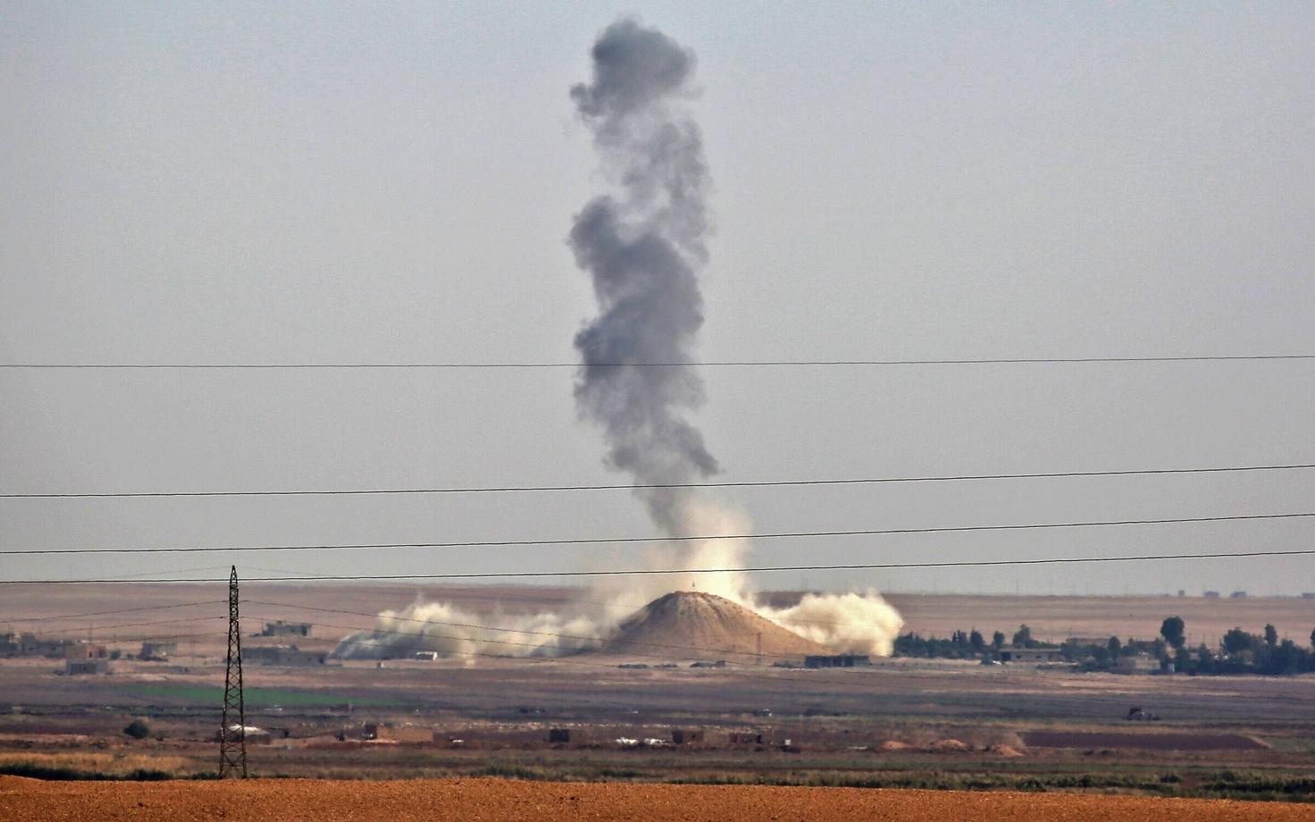 USA juhitud koalitsiooni õhulöök möödunud aasta novembris Süürias ISIS-e vastu.