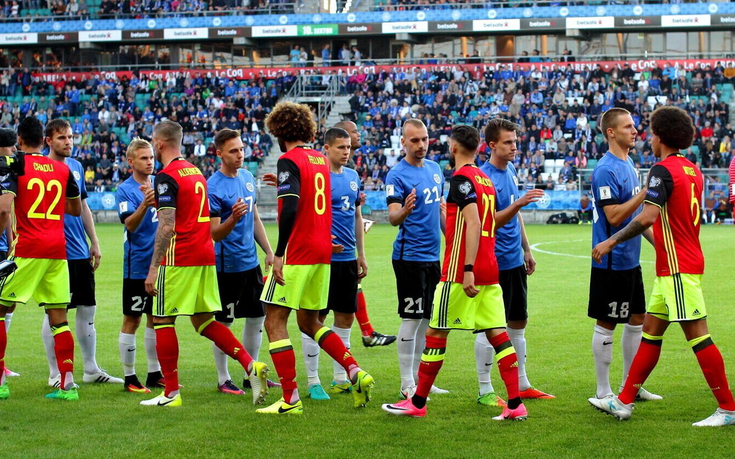 Jalgpalli MM-valikmäng Eesti - Belgia 2017. aastal
