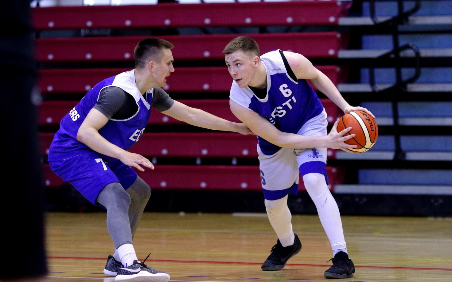 Eesti U-18 korvpallikoondise treening / Märt Rosenthal