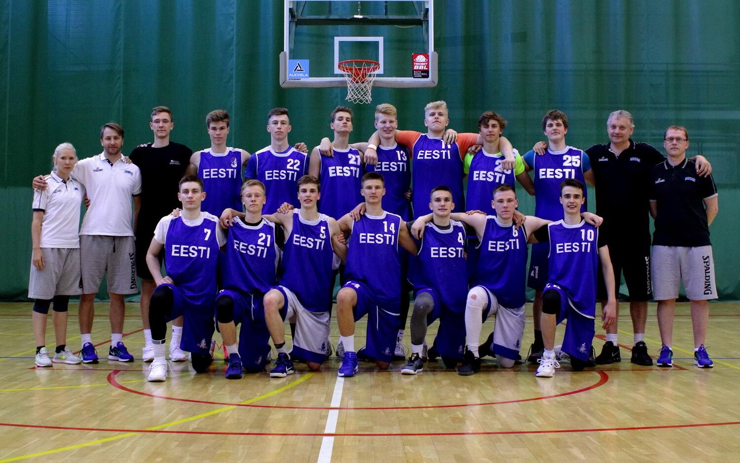 Eesti U-18 korvpallikoondise treening