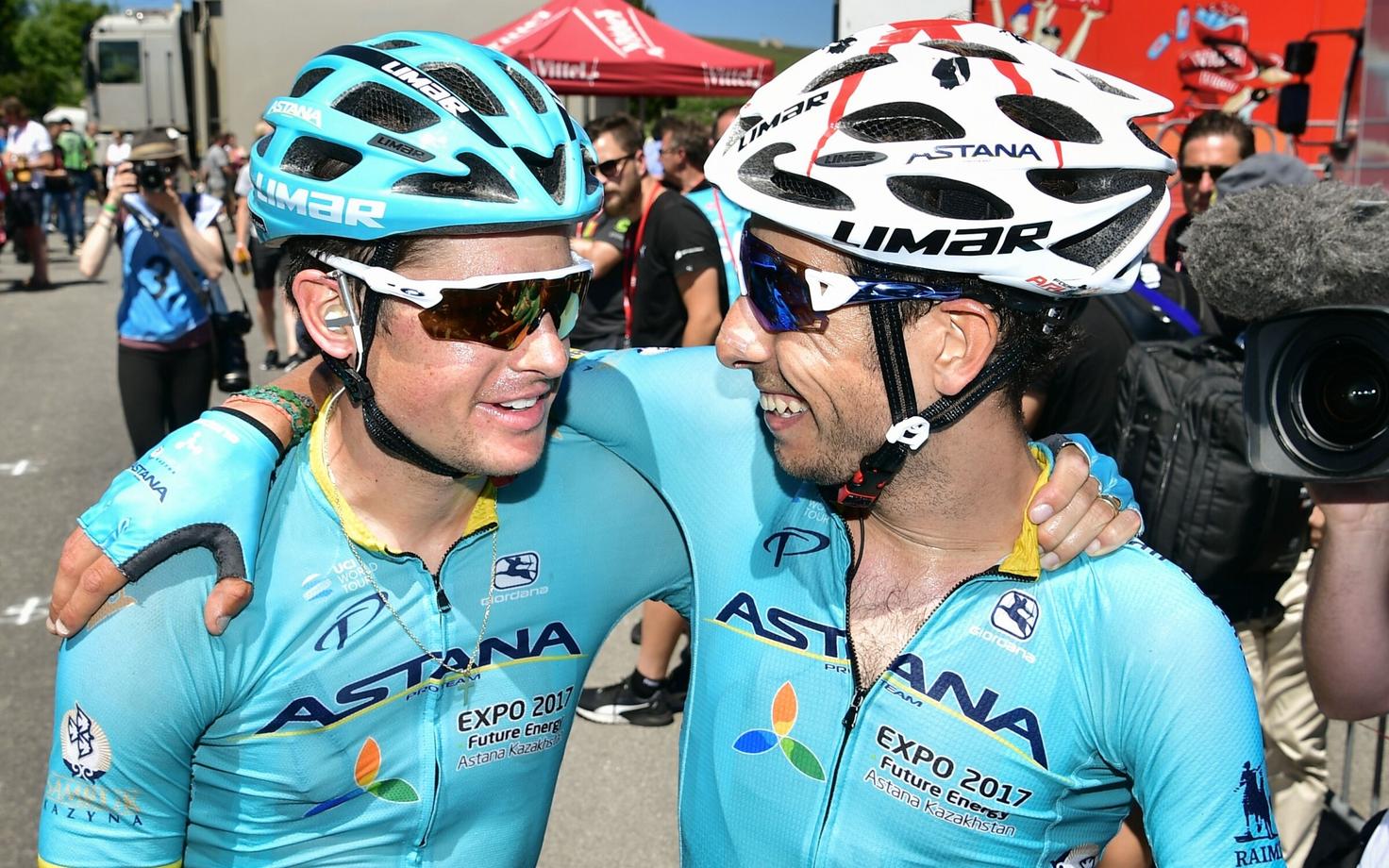 Jakob Fuglsang (vasakul) ja Fabio Aru