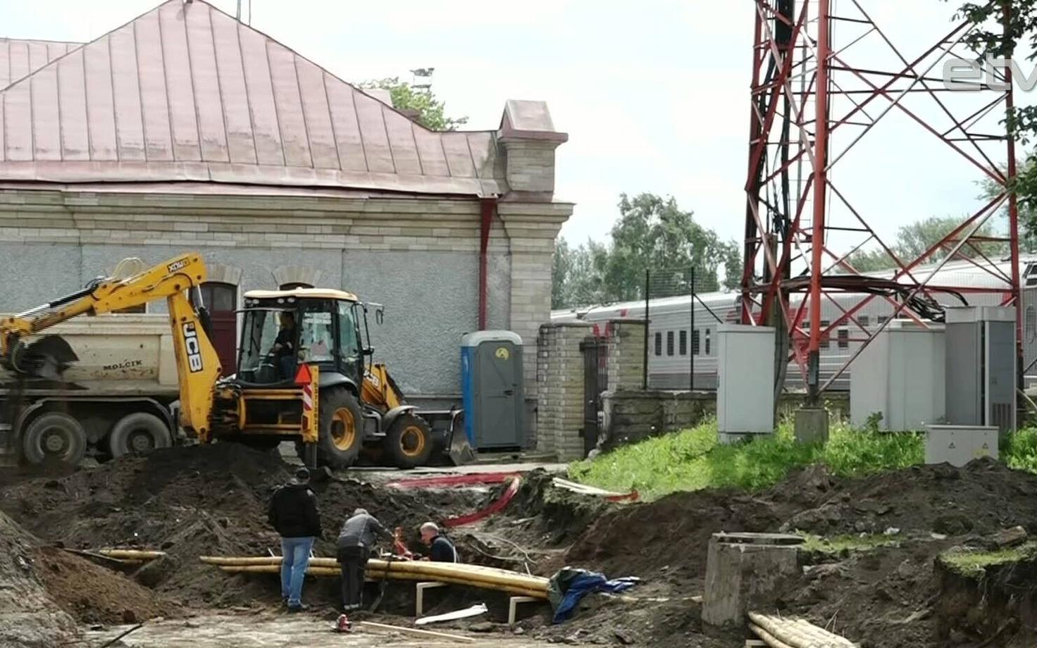 Строительство пассажирского терминала в Нарве.