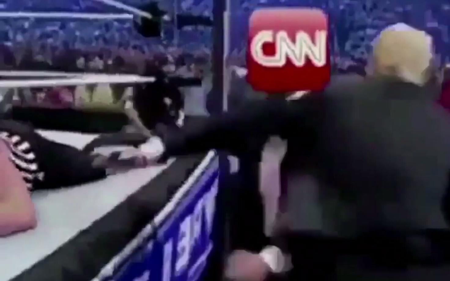 Kuvatõmmis Donald Trumpi Twitterisse postitatud videost.