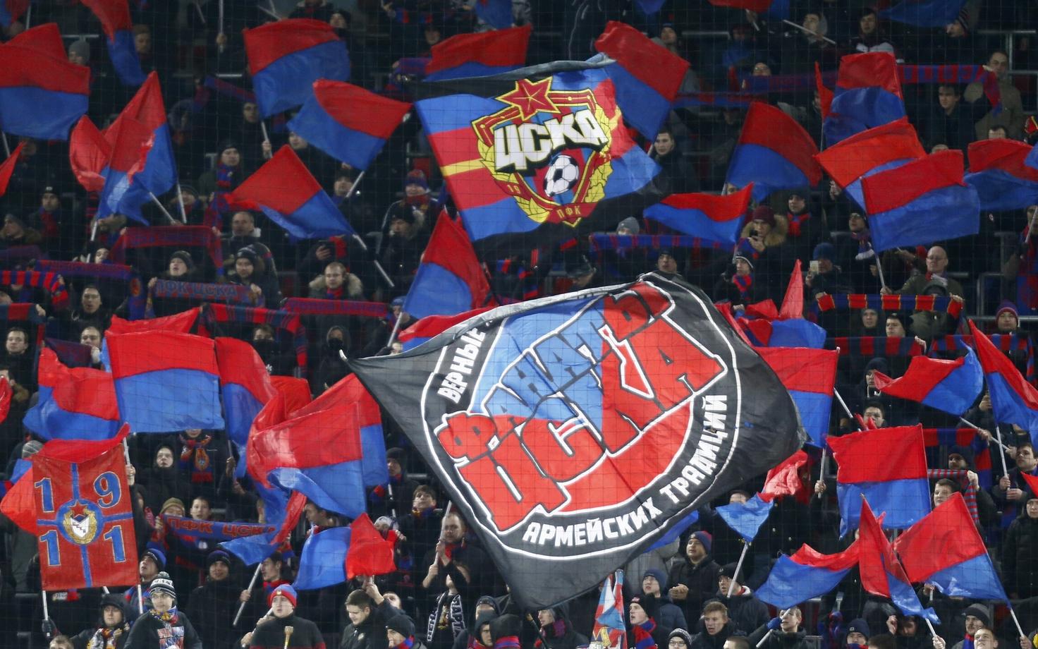 Moskva CSKA fännid
