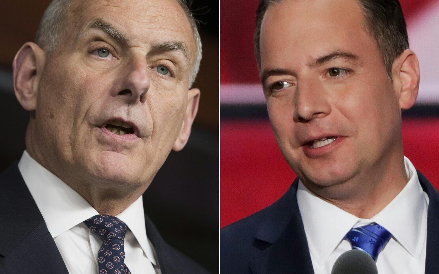 John Kelly (vasakul) ja Reince Priebus.