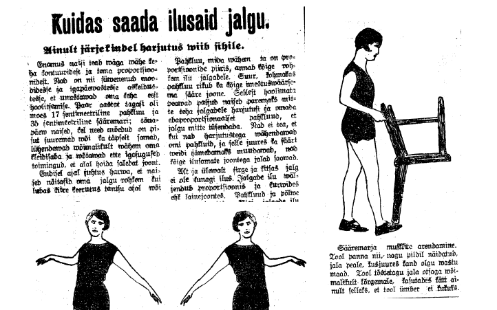 1928 ajaleht: kuidas saada kauneid jalgu?