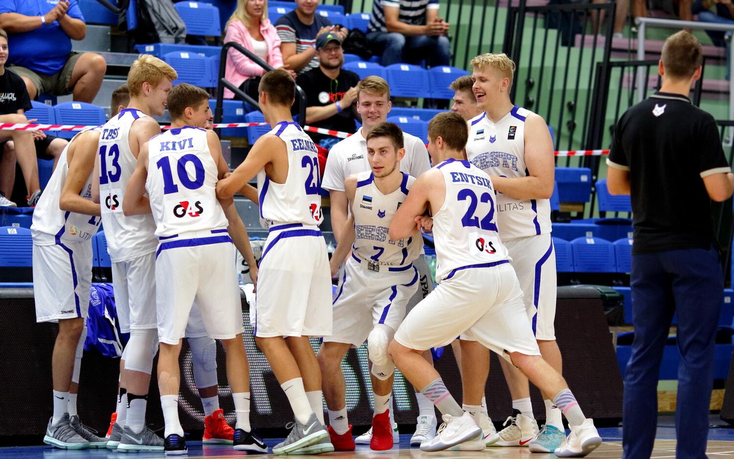 Mullune U-18 EM veerandfinaal: Eesti - Poola / Eesti U-18 korvpallikoondis