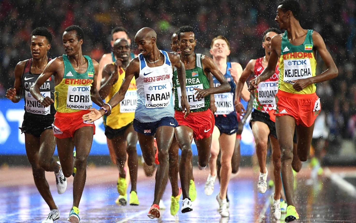 Muktar Edris, Mohamed Farah ja Yomif Kejelcha