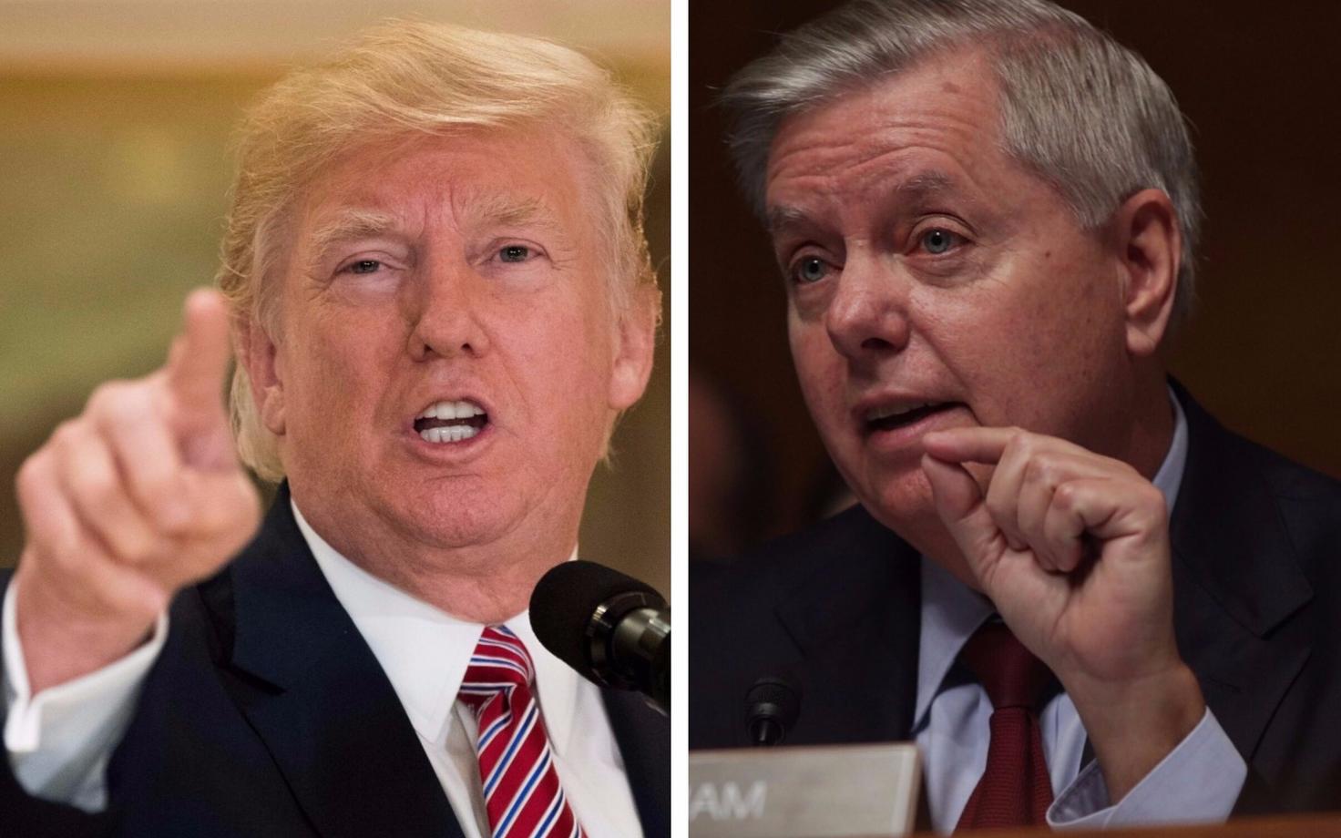 Donald Trump ja Lindsey Graham.