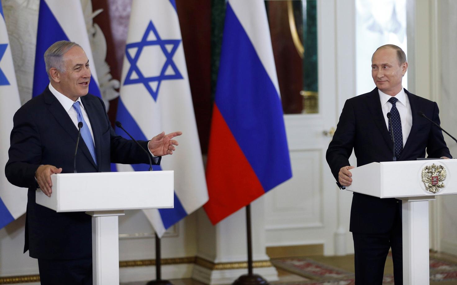 Benjamin Netanyahu ja Vladimir Putin