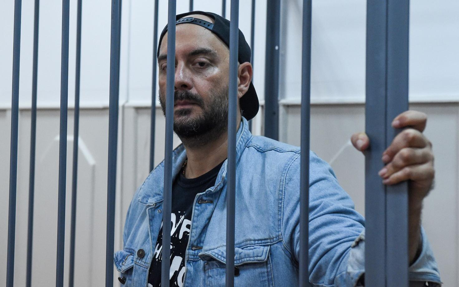 Lavastaja Kirill Serebrennikov 23. augustil Moskvas kohtusaalis.