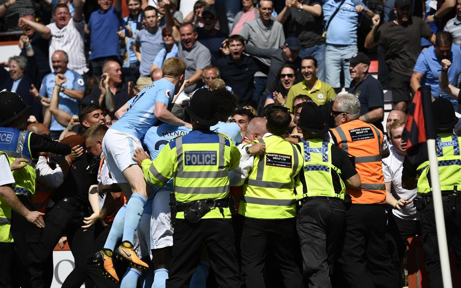 Raheem Sterlingu 90+7. minuti värav andis Manchester Cityle 2:1 võidu Bournemouthi üle