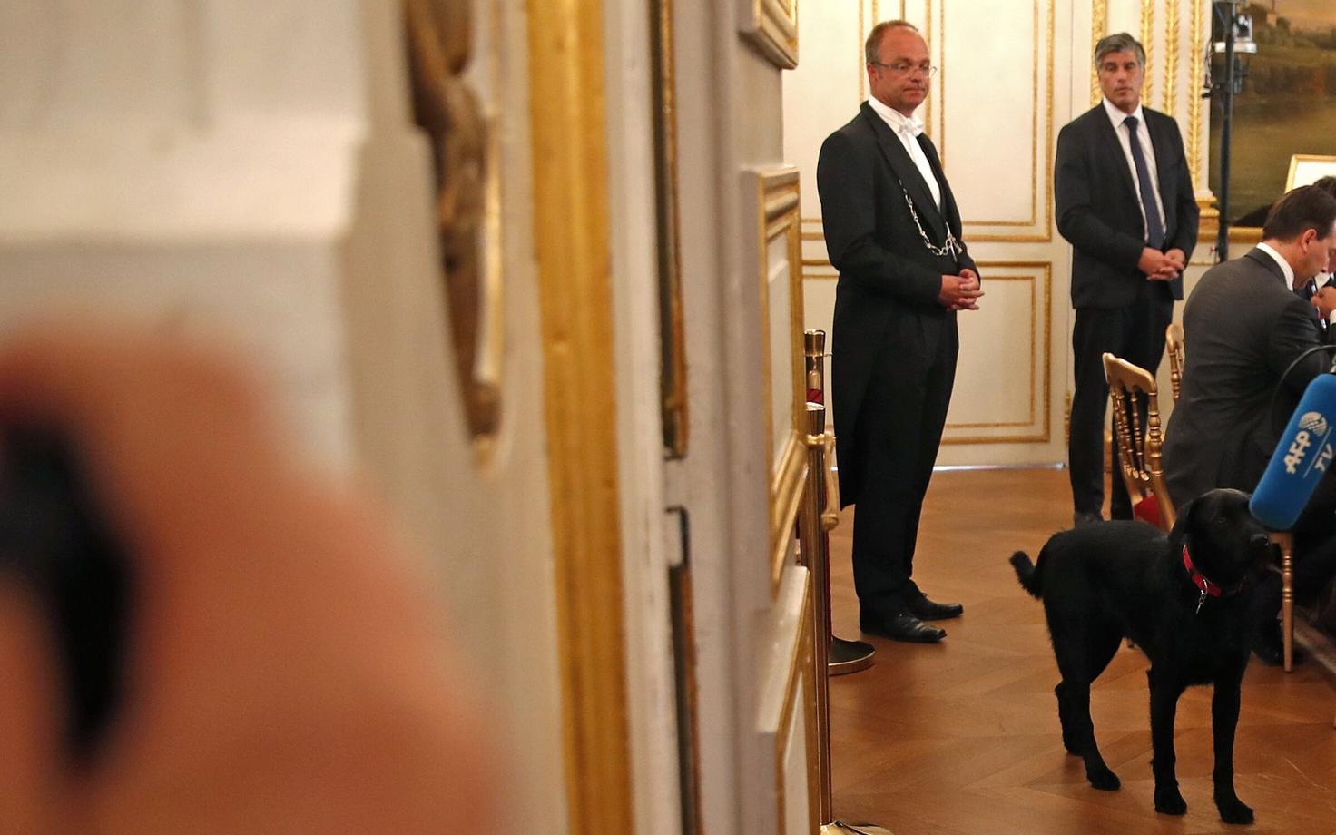 Prantsuse presidendipaar adopteeris koera