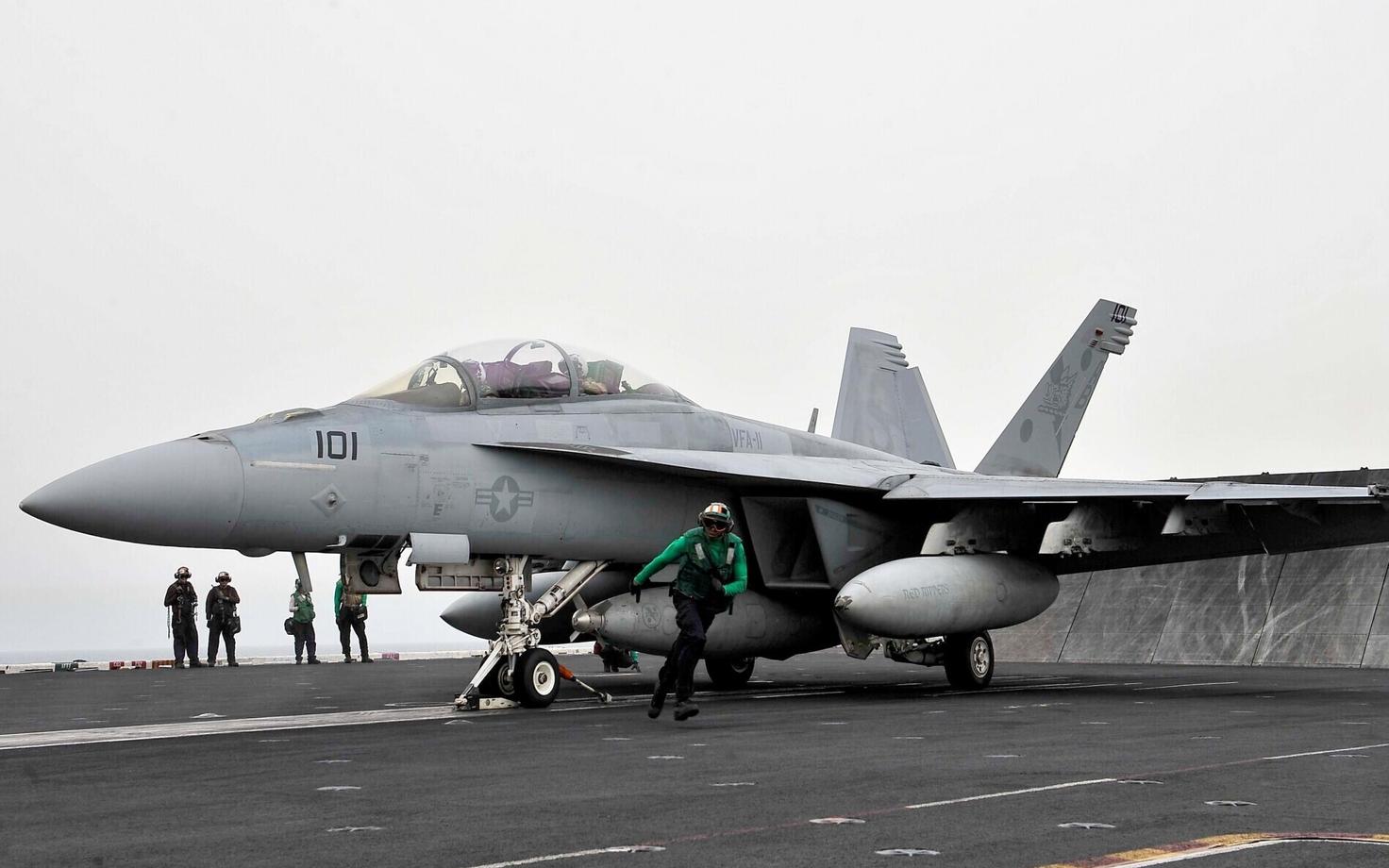 USA hävituslennuk F/A-18 Super Hornet.